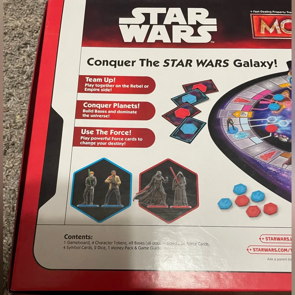 Star Wars Monopoly Age 8+ Star Wars The Force Awakens Edition‎ Disney Hasbro